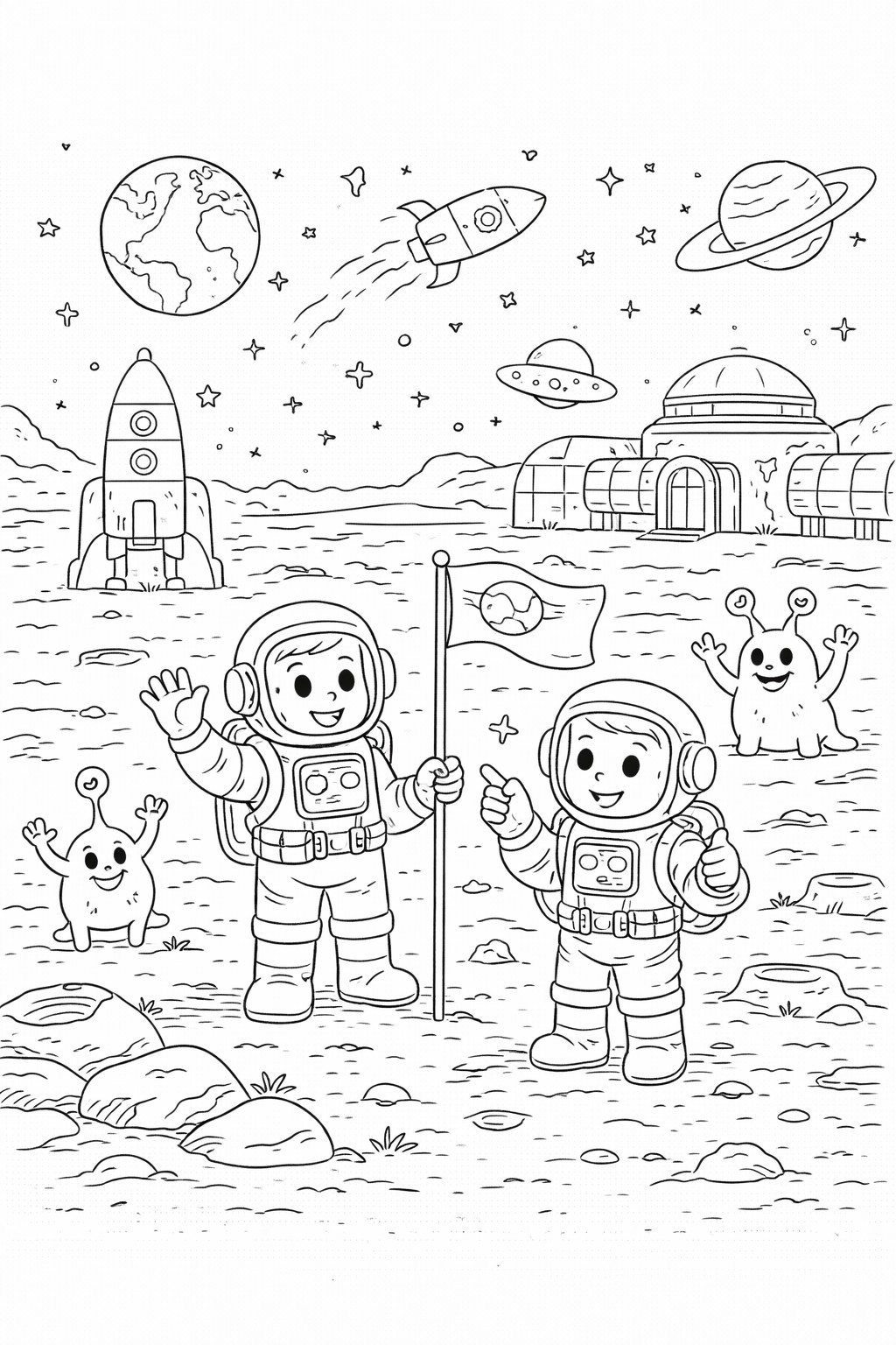Kosmonauti na cizí planetě