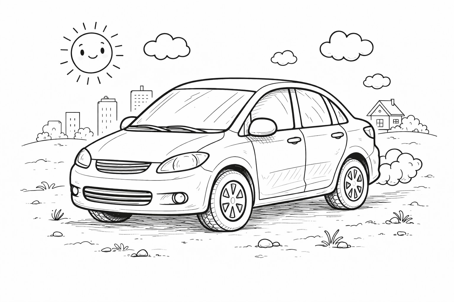 Osobní auto ve městě