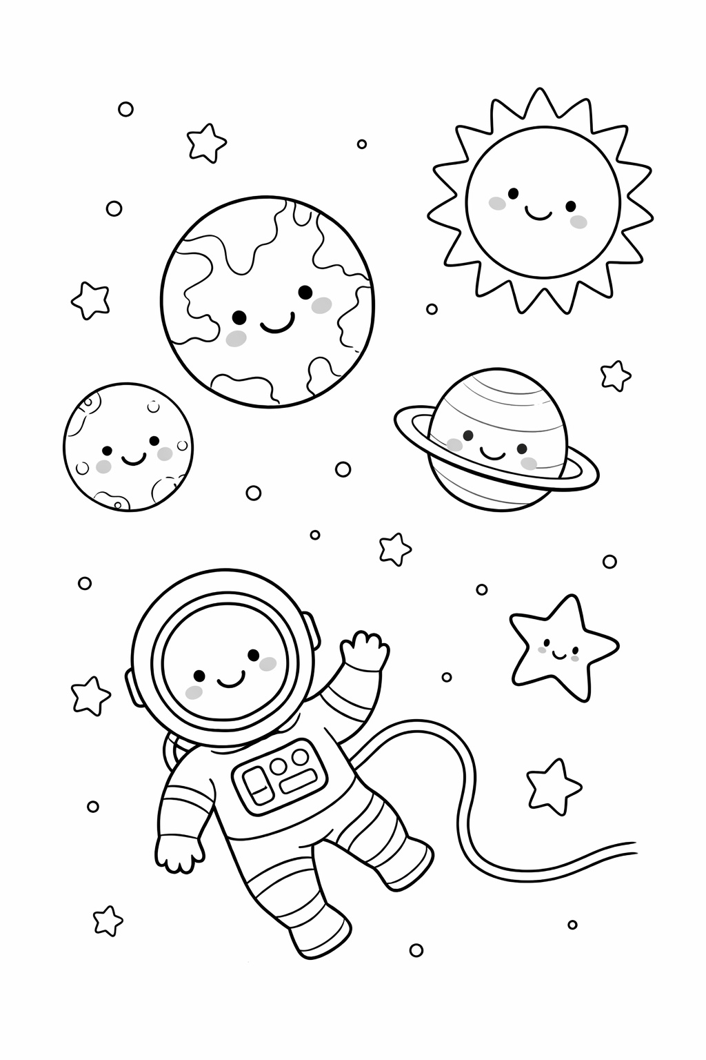 Malý kosmonaut a planety
