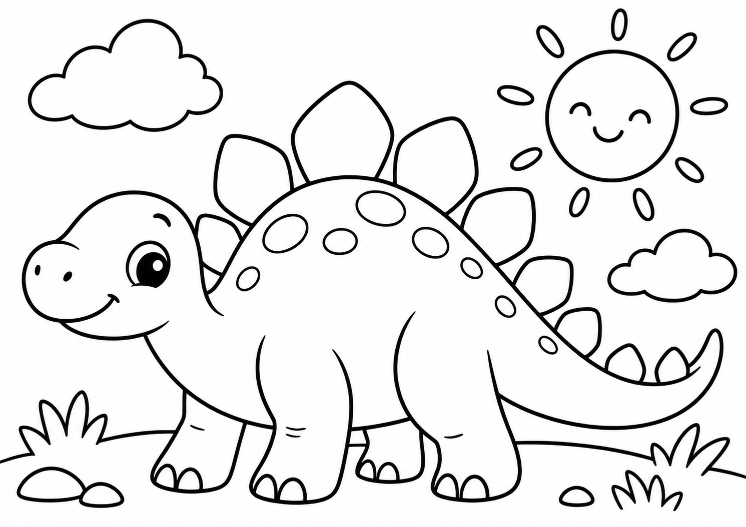 Veselý stegosaurus