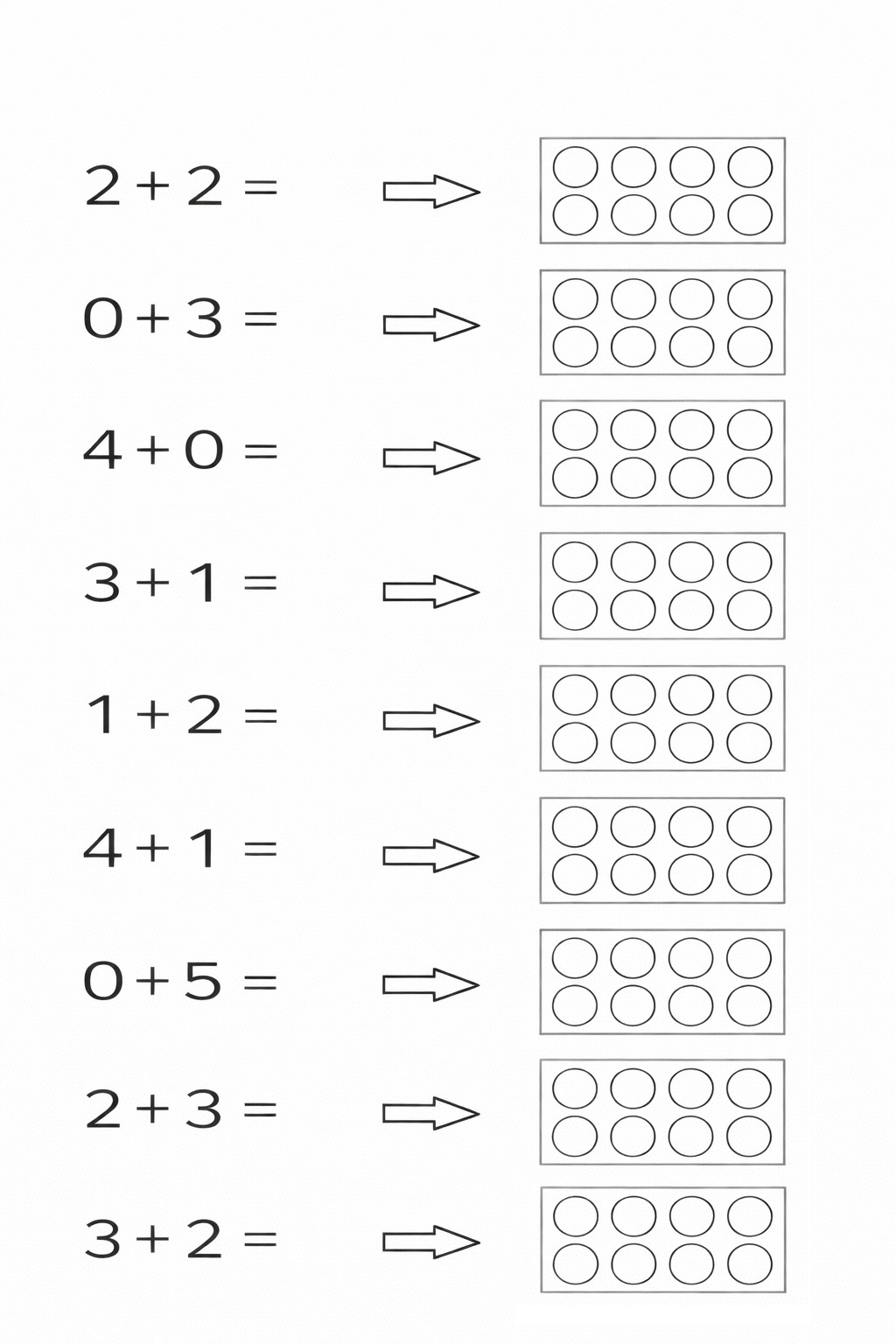 Sčítání do 5 – 2. list