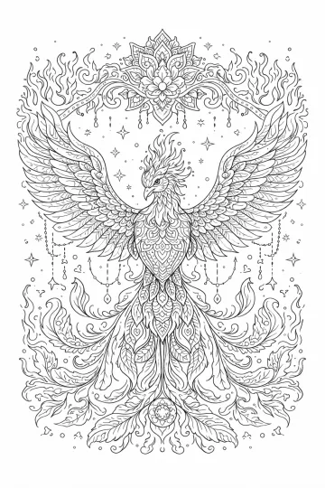 Fénix – mandala