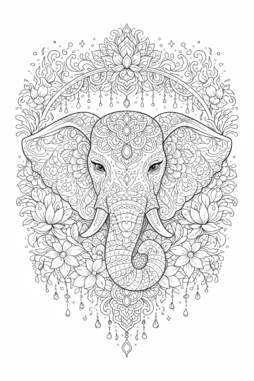 Slon – mandala