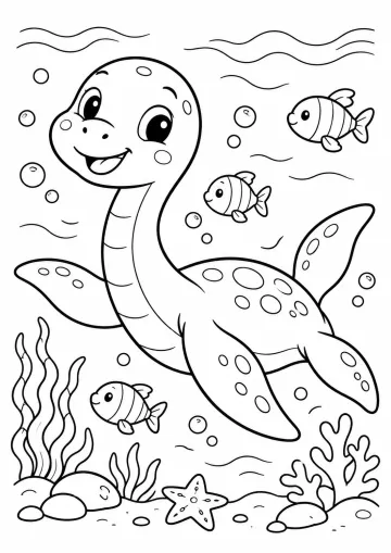 Dinosaurus pod vodou