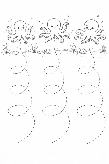 Smyčky chobotniček – grafomotorika