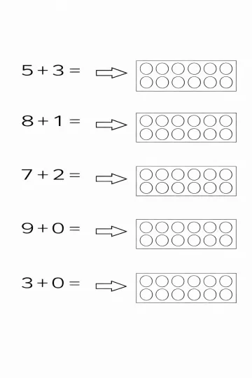 Sčítání do 10 – 2. list